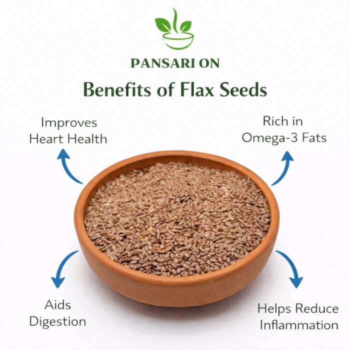 Flax seeds, alsi, pansari on 1