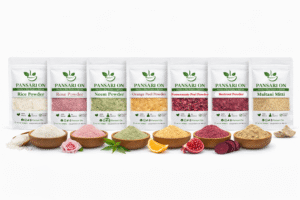 Neem Powder , Rose Powder , Multani Mitti , Rice Powder , Beetroot Powder , Orange Peel Powder , Pomegranate Peel Powder , pansari on 2